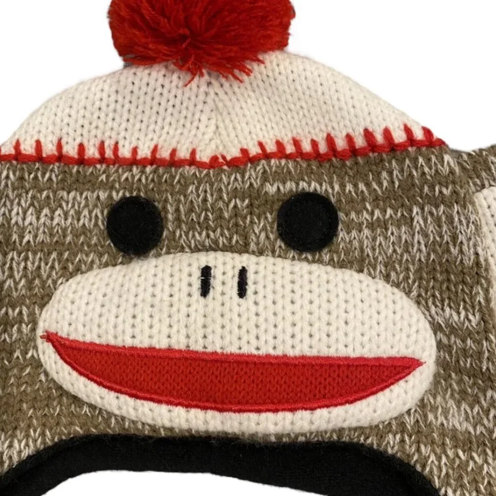 Sock Monkey 2-4Y Winter Hat